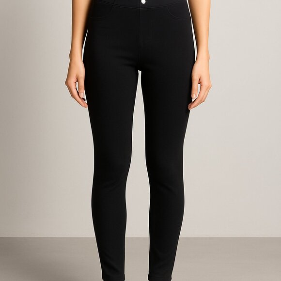 Simply Vera Vera Wang Black Pull-On Jeggings - Picture 1 of 5